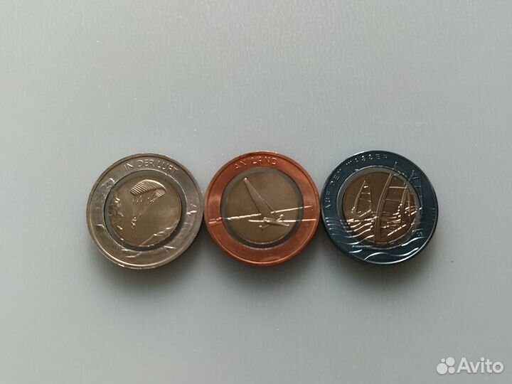 Юбилейные монеты Германии 5 и 10 евро 2017-2021