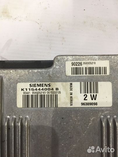 Блок управления двигателем Daewoo Matiz