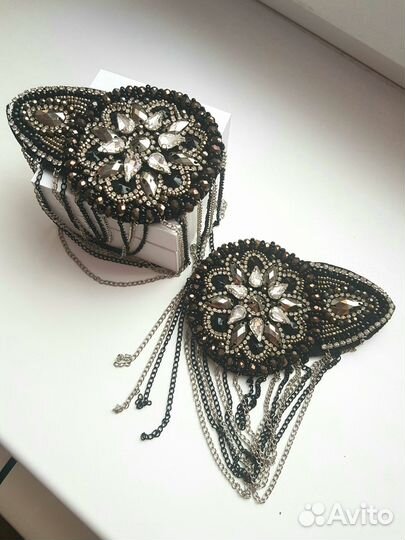 Эполеты из страз