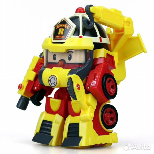 Трансформер Рой Поли Робокар в костюме супер пожа