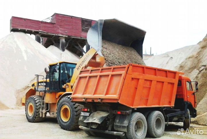 Щебень гравийный с доставкой