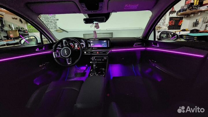 Контурная подсветка салона ambient все авто