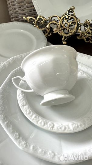 Чайные пары и тарелки Rosenthal серия Maria