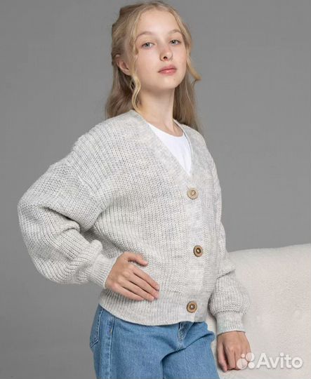 Кардиган кофта в школу для девочки школьная