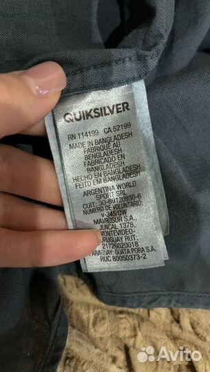 Quicksilver рубашка