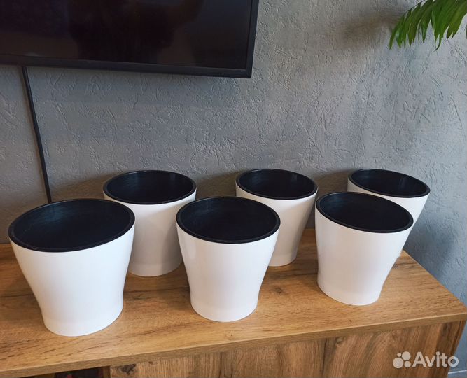 Горшок для цветов двойной (с автополивом)