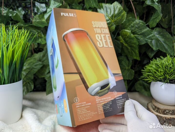 Беспроводная колонка JBL Pulse 5 белая