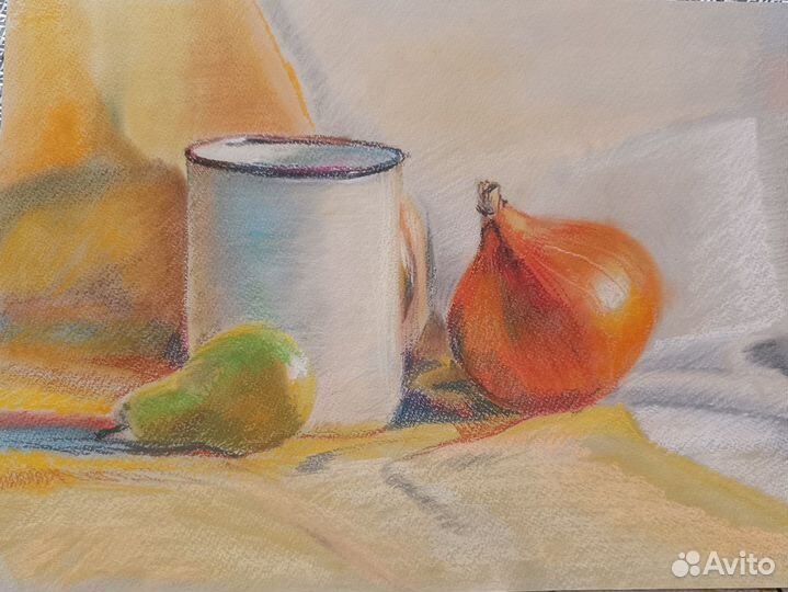 Натюрморт пастелью А3