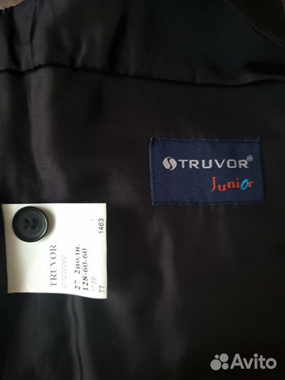 Пиджак школьный и жилетка тruvor для мальчика 128