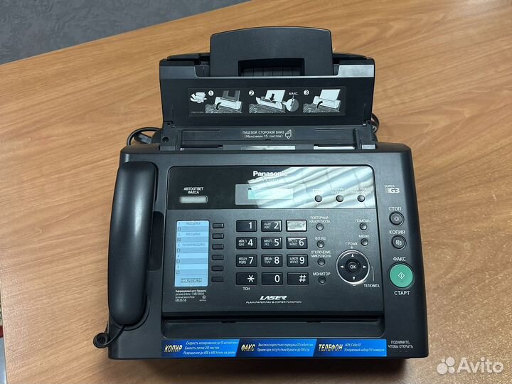 Факс лазерный panasonic kx-fl423