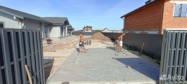 Укладка брусчатки