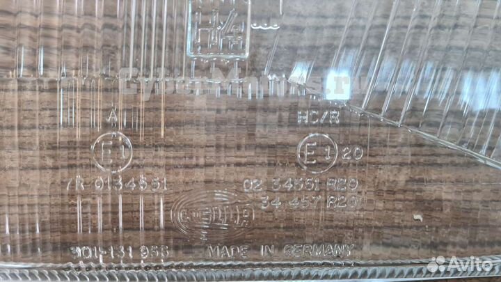 Стекло для фары Audi 100 (44), 82-91