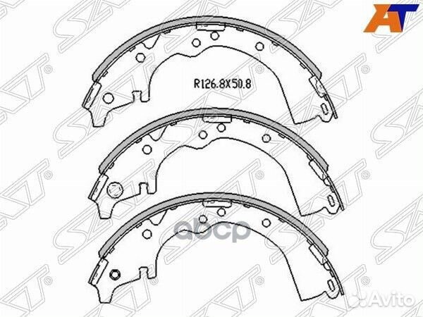 Колодки тормозные барабанные зад toyota lite/TO