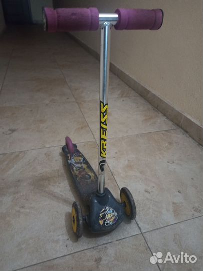 Самокат детский трехколесный kreiss