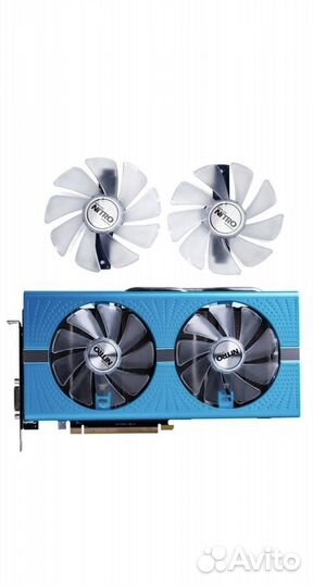 Вентилятор 2 шт rx 590 gme, 580, 570, 470, 480