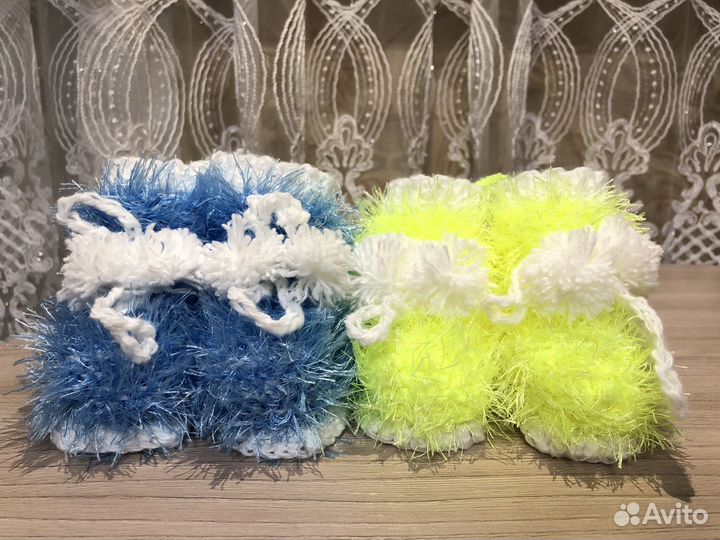 Пинетки вязаные ручной работы