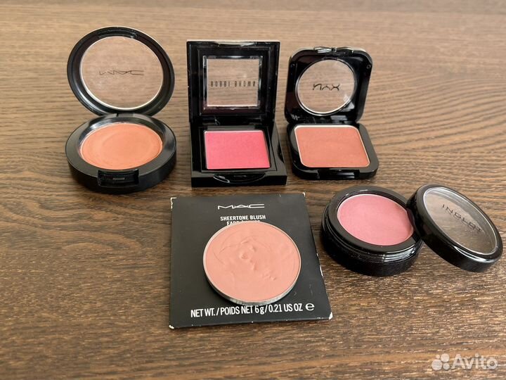 Mac, inglot, NYX румяна