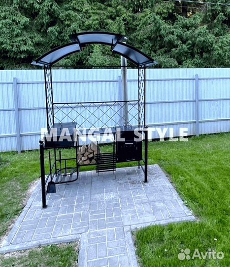 Мангал с крышей