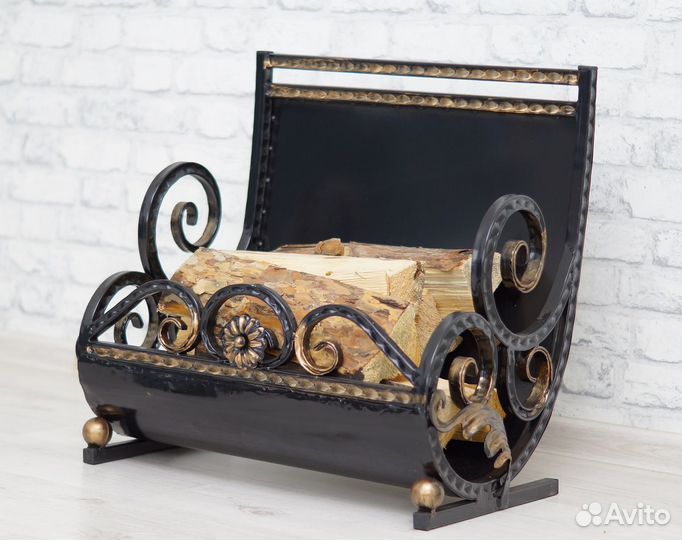 Дровница кованая