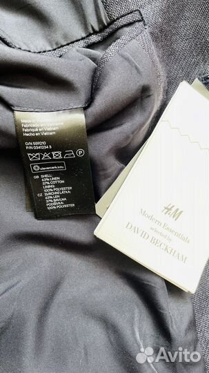 H&M пиджак льняной 175 см