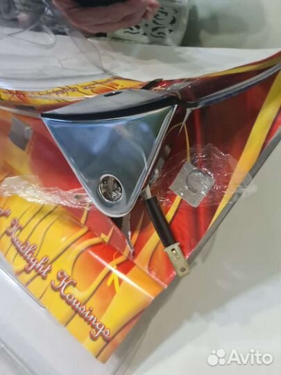 Фара для мотоцикла с линзой универсальная