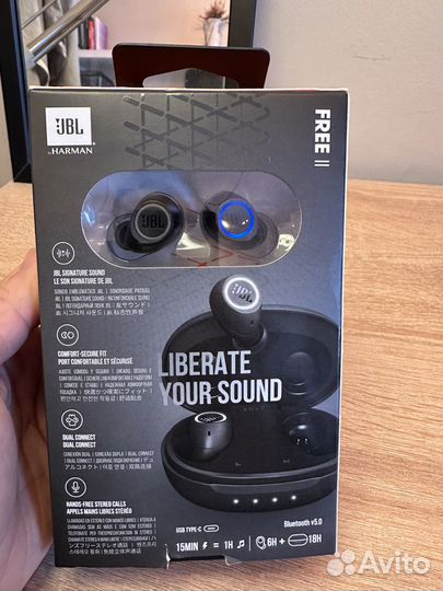 Беспроводные наушники TWS JBL Free II оригинал