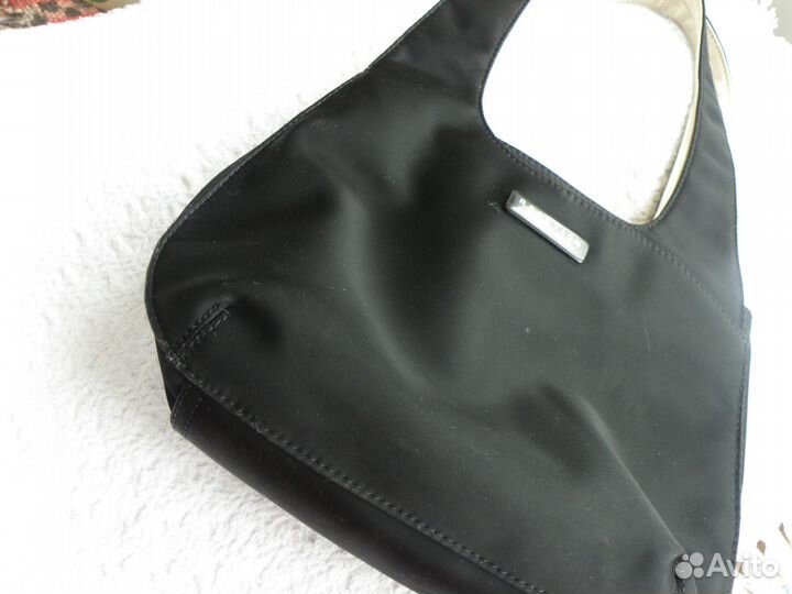 Сумочка текстильная, черная