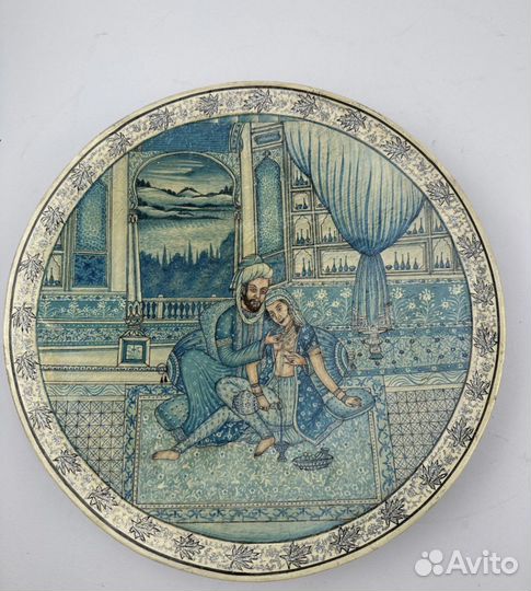 Декоративное блюдо, тарелка, папье-маше