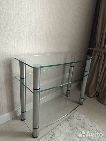 Стеклянная тумба под тв