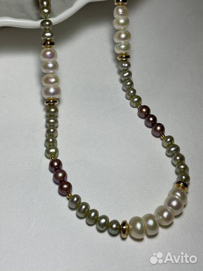 Чокер натуральный жемчуг