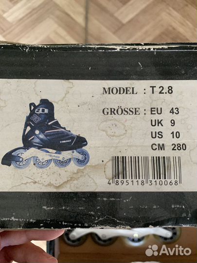 Ролики Head 43, защита