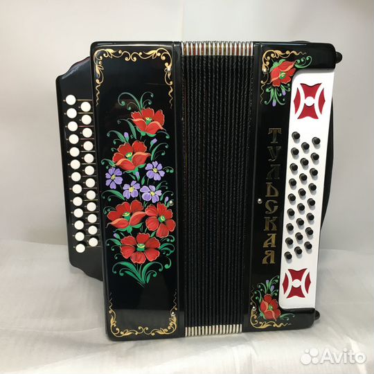 Гармонь «Тульская-301М», черная, новая