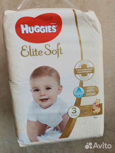 Подгузники Huggies Elite Soft 1,2,3,4,5