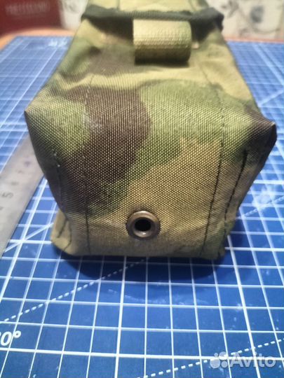 Подсумок для Ак закрытый на 2 магазина мох