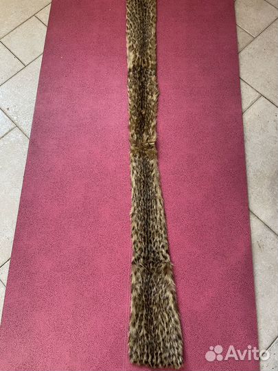 Меховой воротник из рыси