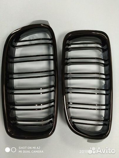Решетки радиатора (ноздри) bmw 3 (f 30) в M стиле