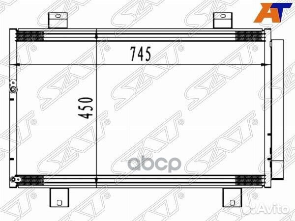 Радиатор кондиционера toyota highlander/kluger