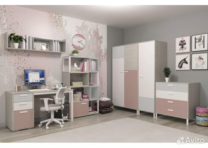 Двухъярусная кровать liberty pink