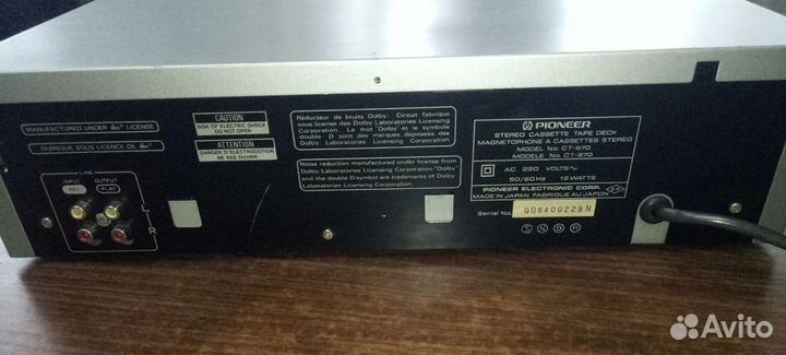 Pioneer ct-970 кассетная дека
