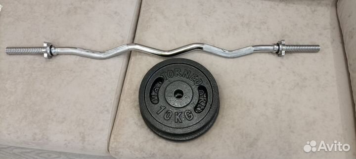 Штанга с блинами