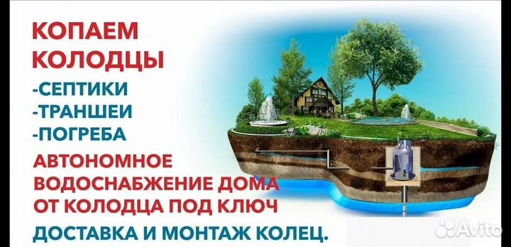 Колодцы, септики