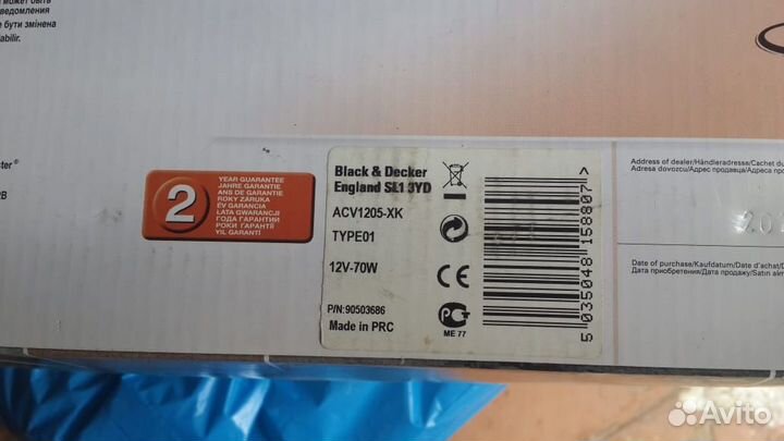 Автомобильный пылесос black decker