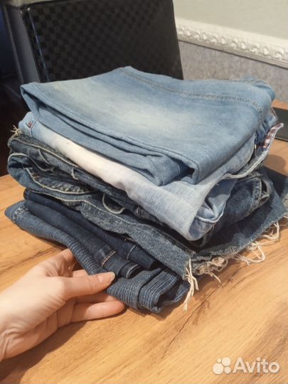 Джинса для рукоделия пакетом
