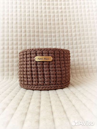 Ручная работа: Корзина для хранения, d 15 см