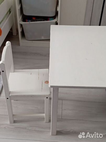 Детский стол и стул IKEA сундвик