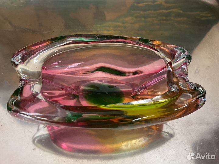 Пепельница. Ваза Murano многоцветная. Италия