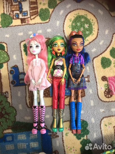 Монстер хай, рейнбоу хай, барби