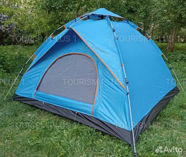 Палатка автоматическая 4-х местная с тентом