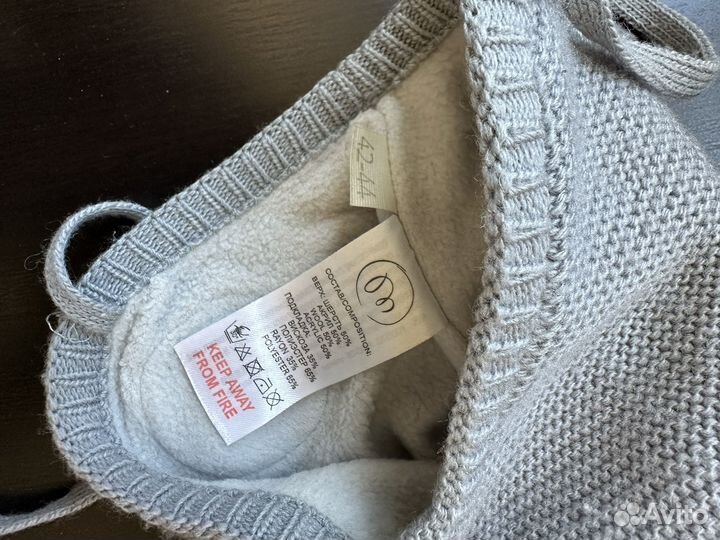 Шапка зимняя Mansita для девочки 3-6 месяцев