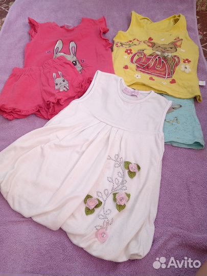 Вещи пакетом на девочку 86-92